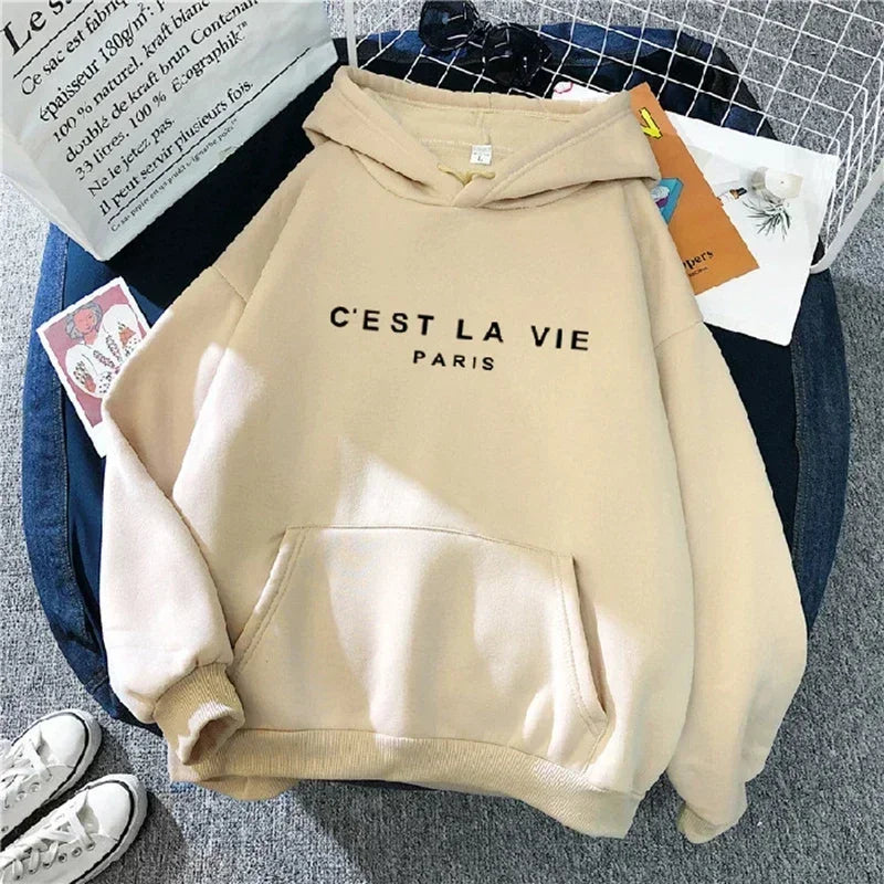 2025 Autumn Winter Women Fleece Hoodies Thick Warm Female Long Sleeve