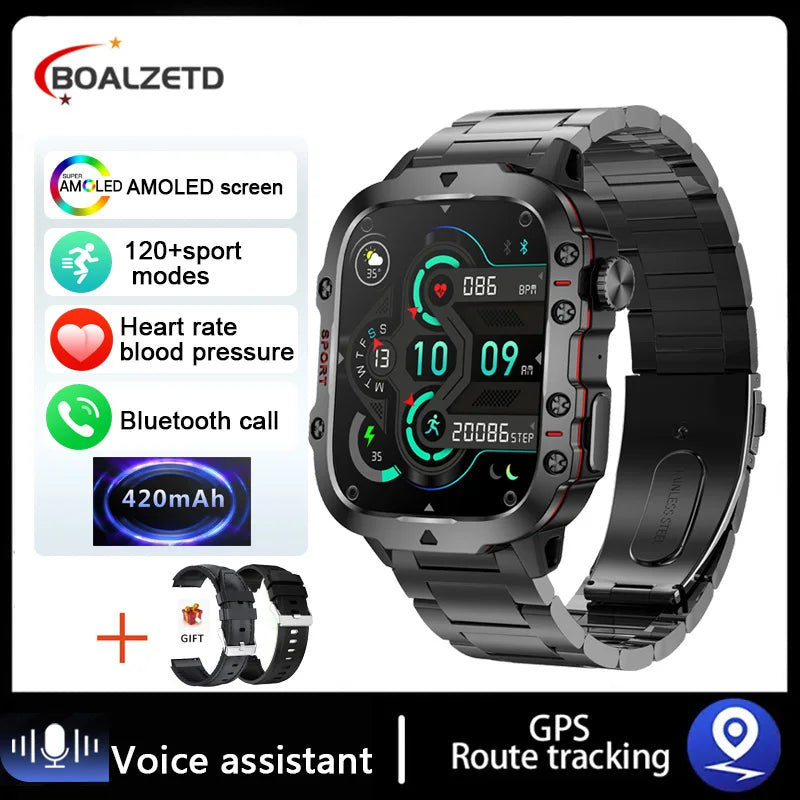 "Smart Watch for Men - IP68 Waterproof Fitness Tracker with BT Call"
