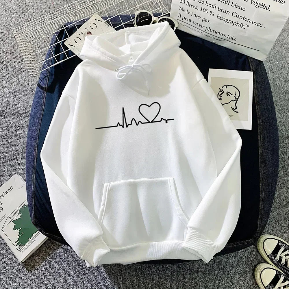 2025 Autumn Winter Women Fleece Hoodies Thick Warm Female Long Sleeve