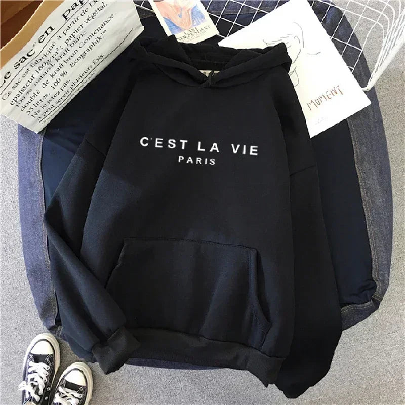2025 Autumn Winter Women Fleece Hoodies Thick Warm Female Long Sleeve