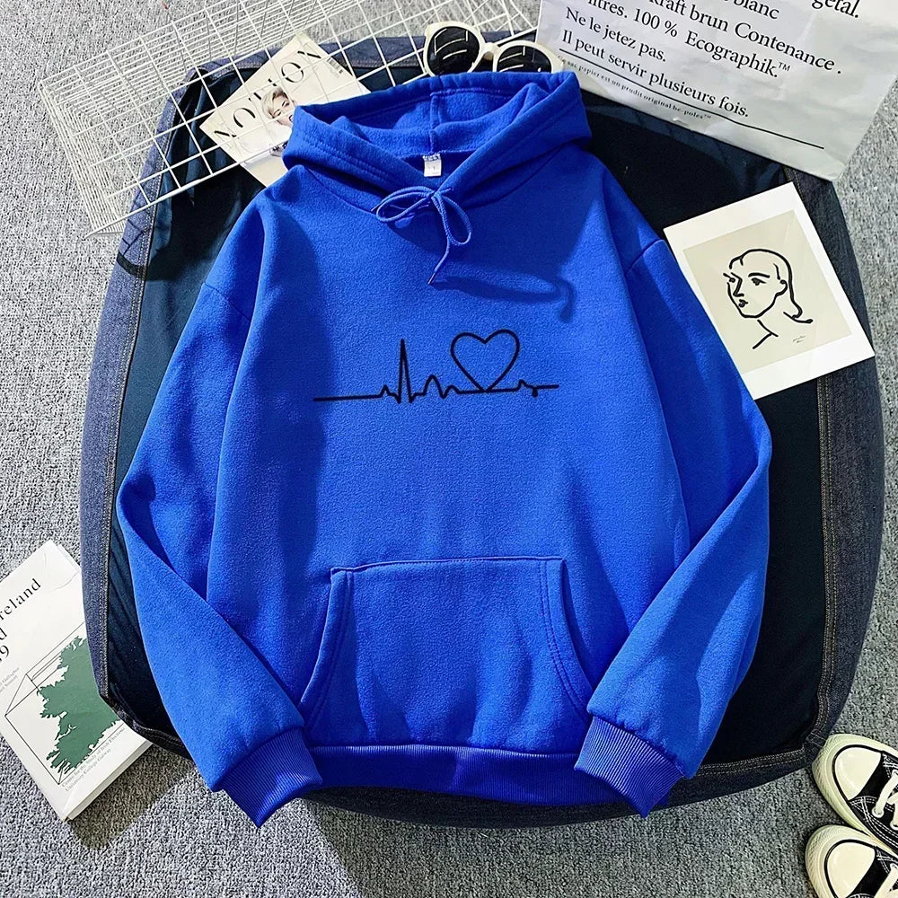 2025 Autumn Winter Women Fleece Hoodies Thick Warm Female Long Sleeve