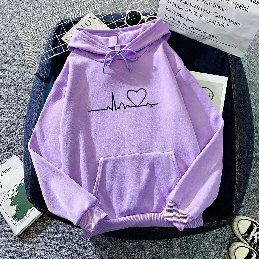 2025 Autumn Winter Women Fleece Hoodies Thick Warm Female Long Sleeve