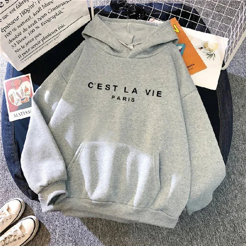 2025 Autumn Winter Women Fleece Hoodies Thick Warm Female Long Sleeve